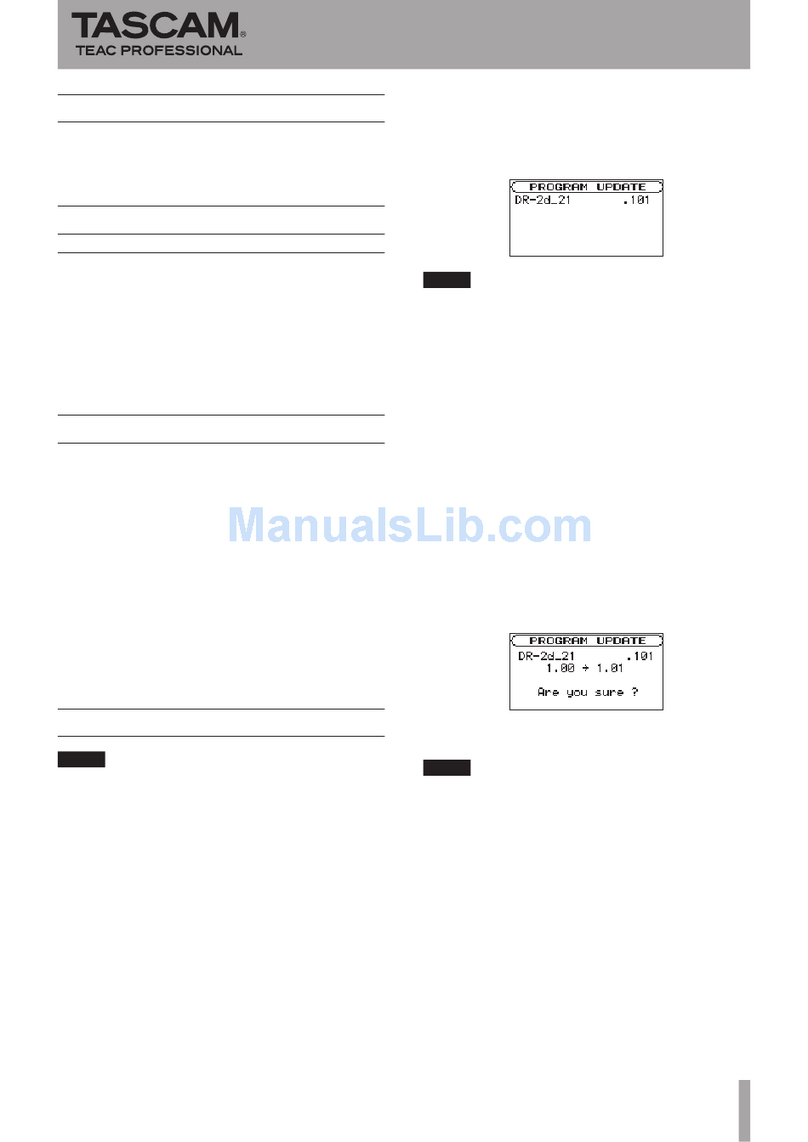 Tascam DR-2d Instruction Manual