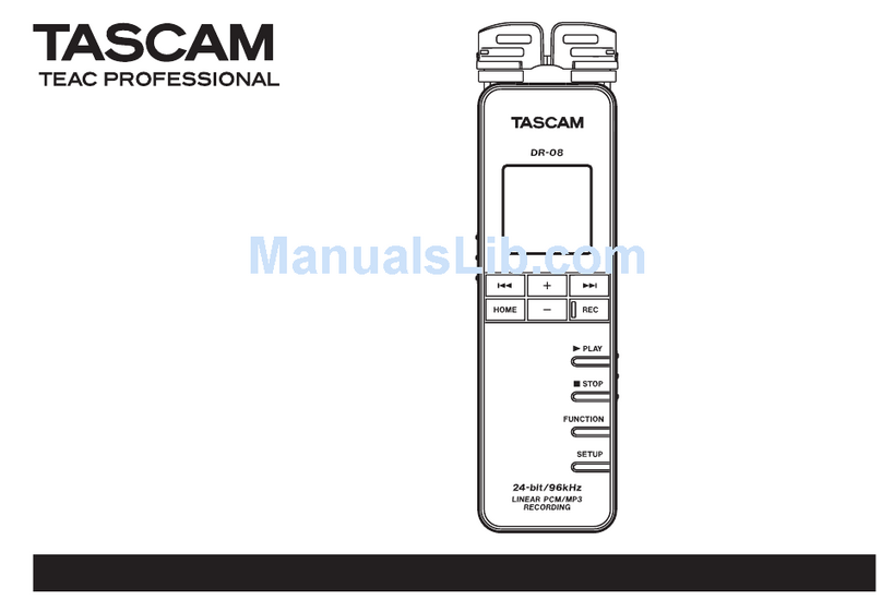 Tascam DR-08 User manual