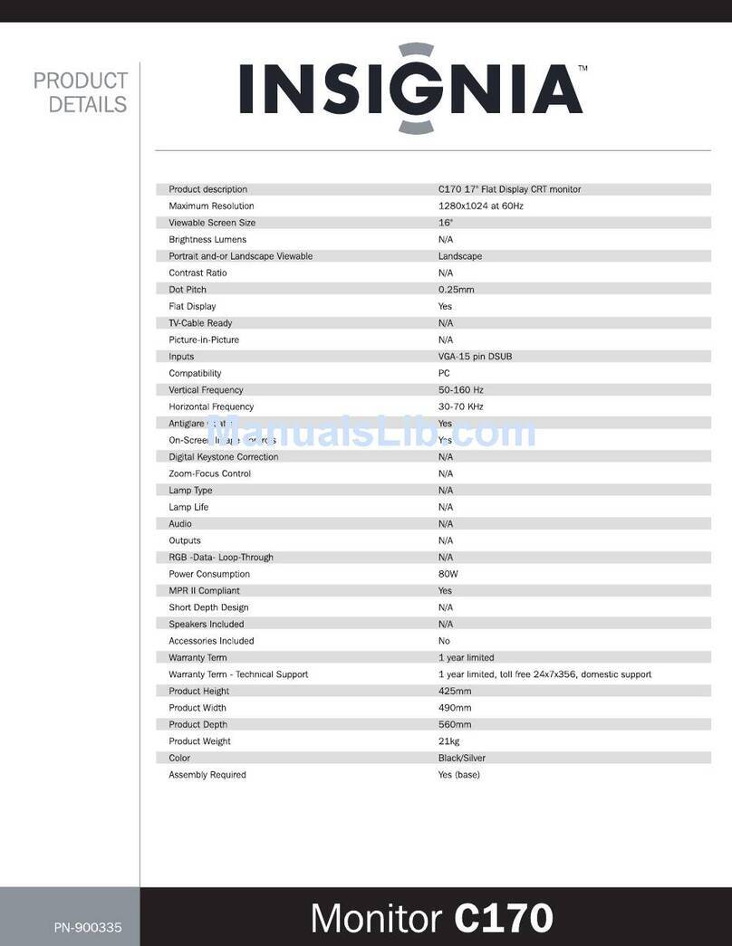 Insignia C170 Installation instructions