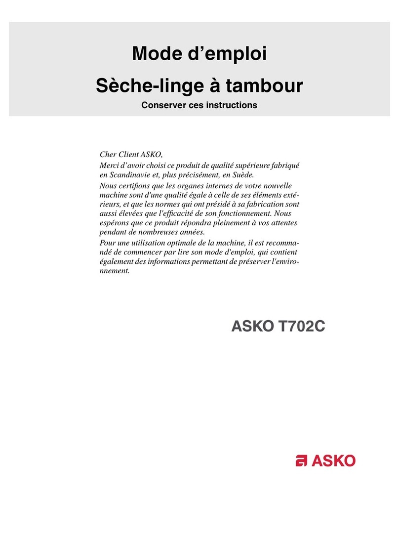 Asko T702C Assembly instructions