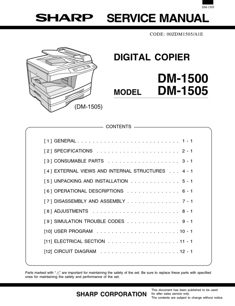 Sharp DM-1505 - B/W Laser Printer User manual