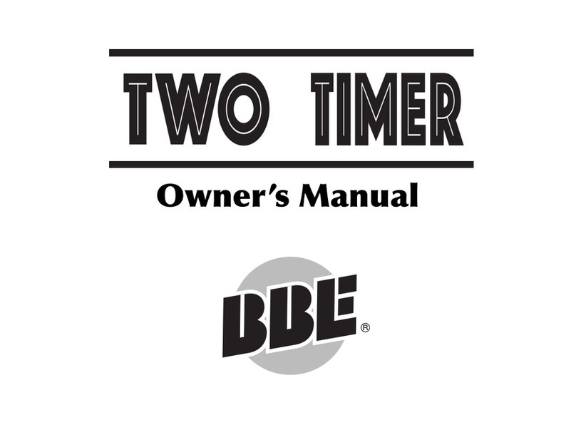 BBE TWO TIMER User manual