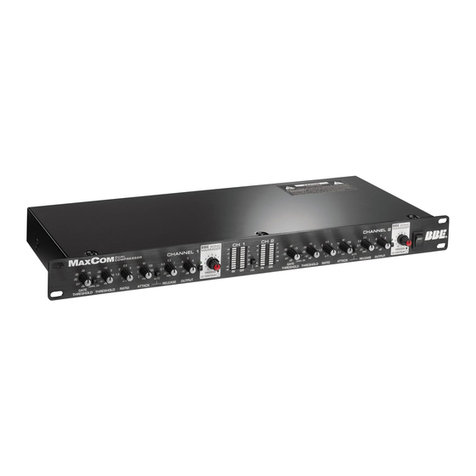 BBE MAXCOM User manual
