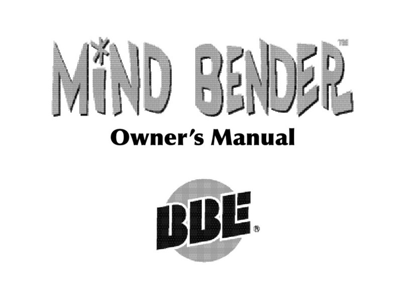 BBE MIND BENDER User manual