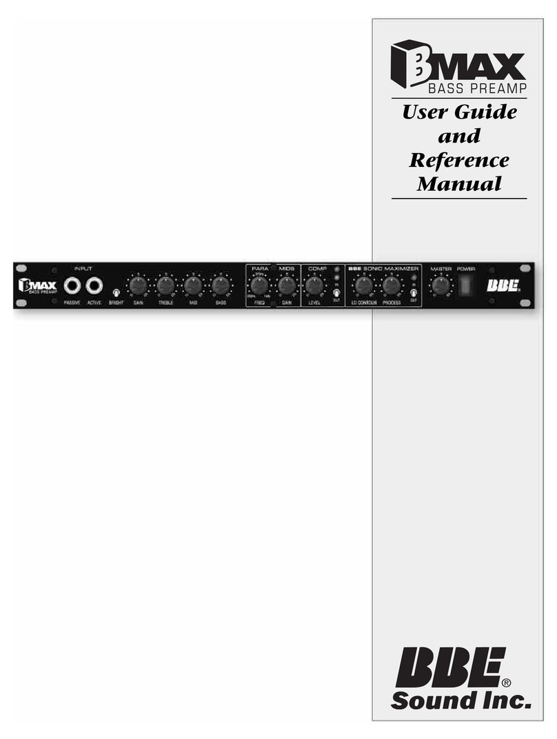 BBE BMAX User manual