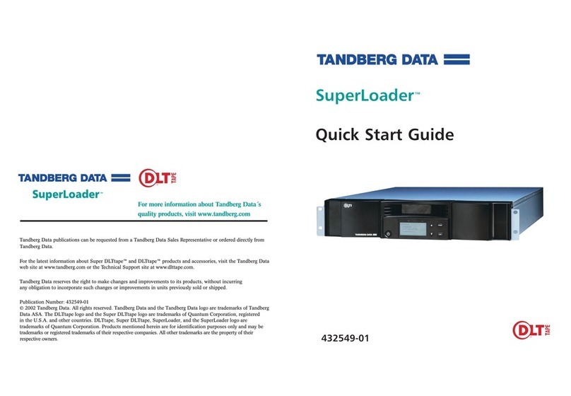 Tandberg Data SUPERLOADER DLT - User manual