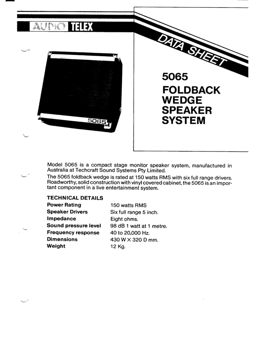 AUDIO TELEX 5065 User guide