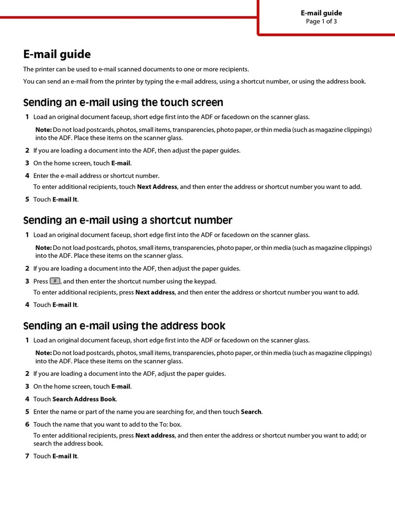 Lexmark 734de - X Color Laser User manual