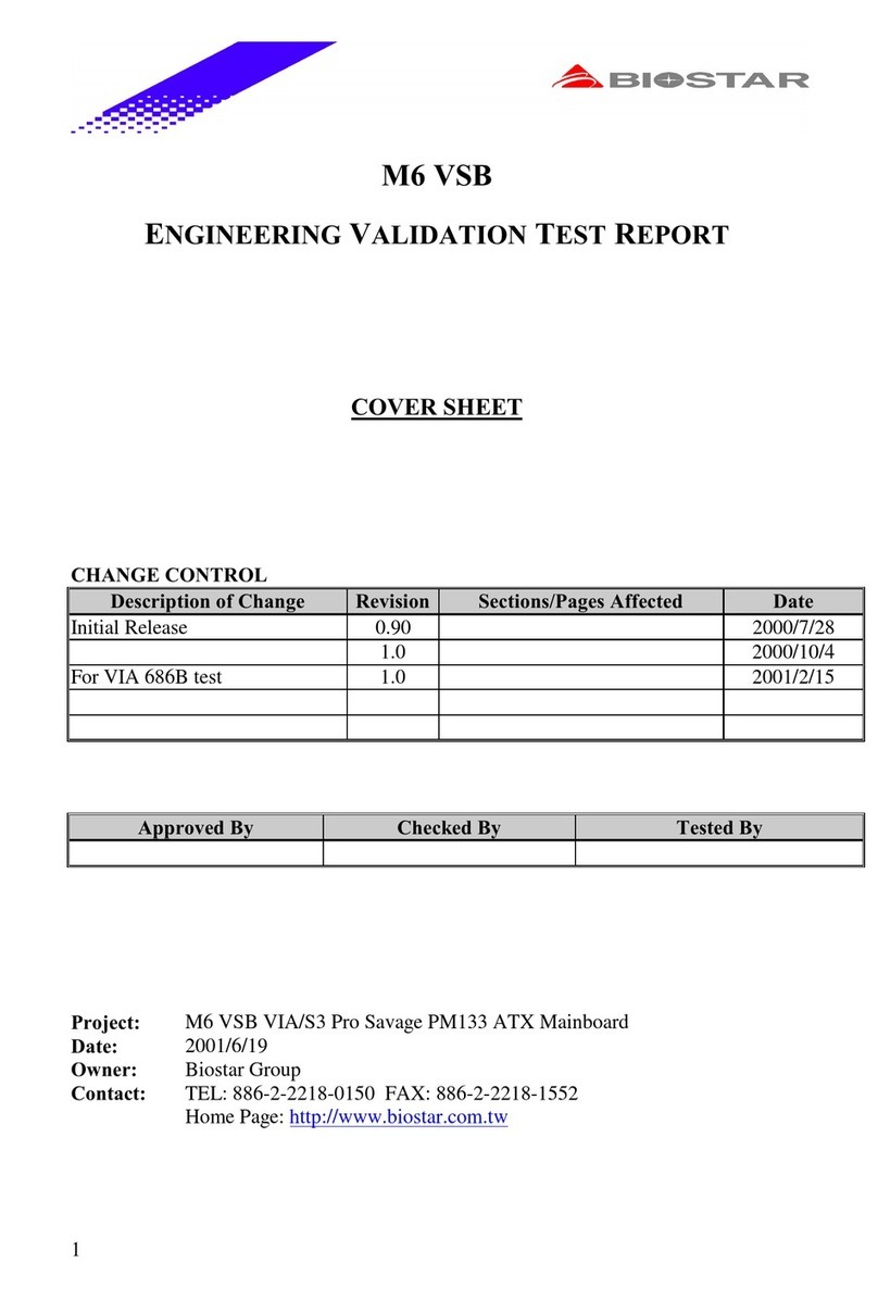 Biostar M6VSB User manual Biostar M6VSB User manual