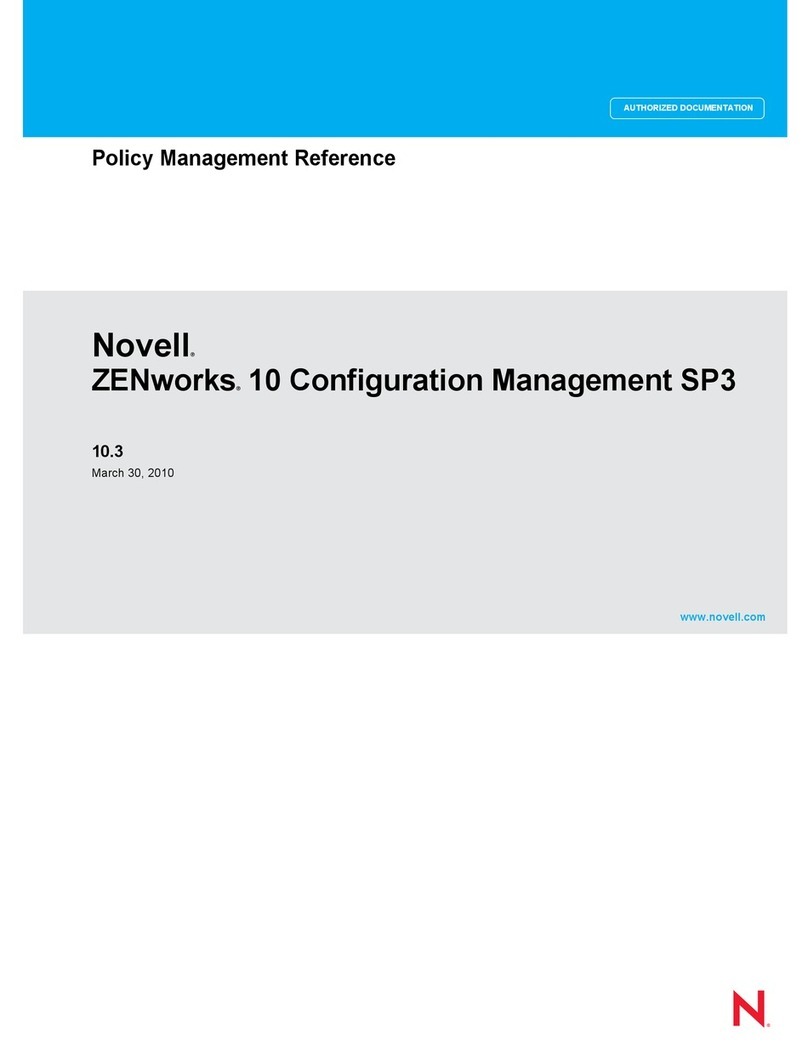 Novell ZENWORKS 10 CONFIGURATION MANAGEMENT SP3 - COMMAND LINE UTILITIES REFERENCE 10.3... Programming manual
