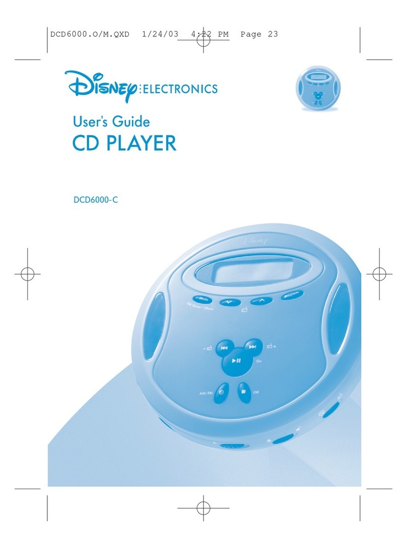 Disney DCD6000-COM User manual