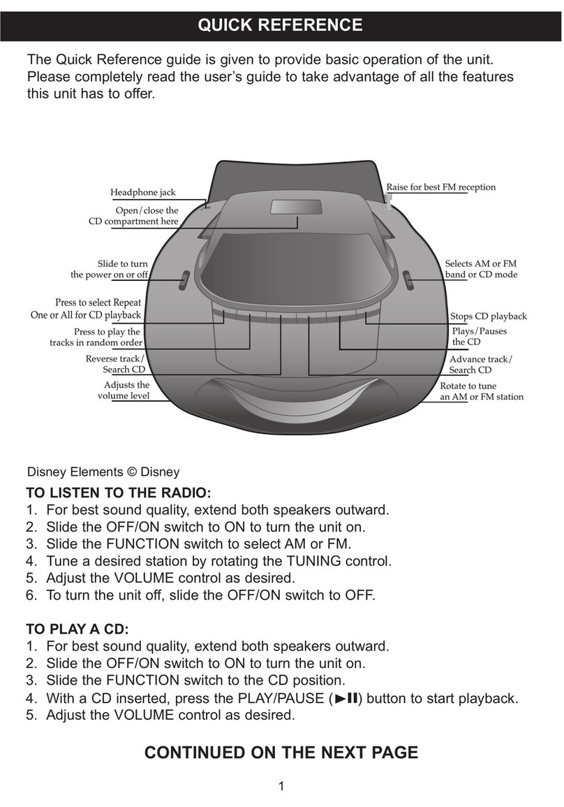 Memorex DB3061-AOM User manual