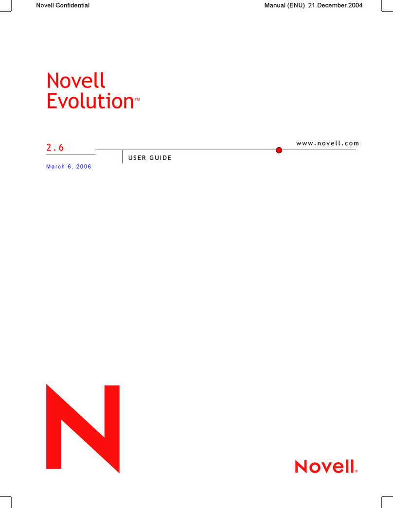 Novell EVOLUTION 2.6 User manual