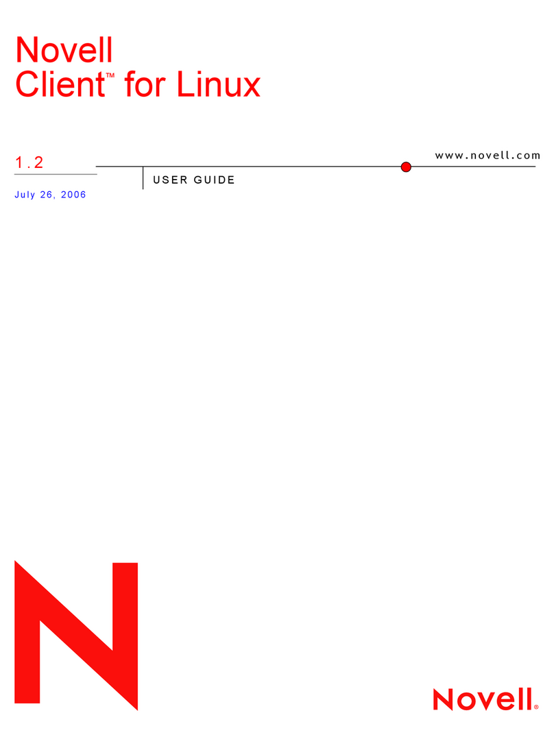 Novell CLIENT FOR LINUX 1.2 User manual