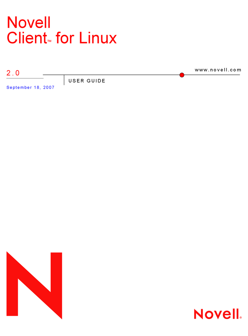 Novell CLIENT FOR LINUX 2.0 User manual