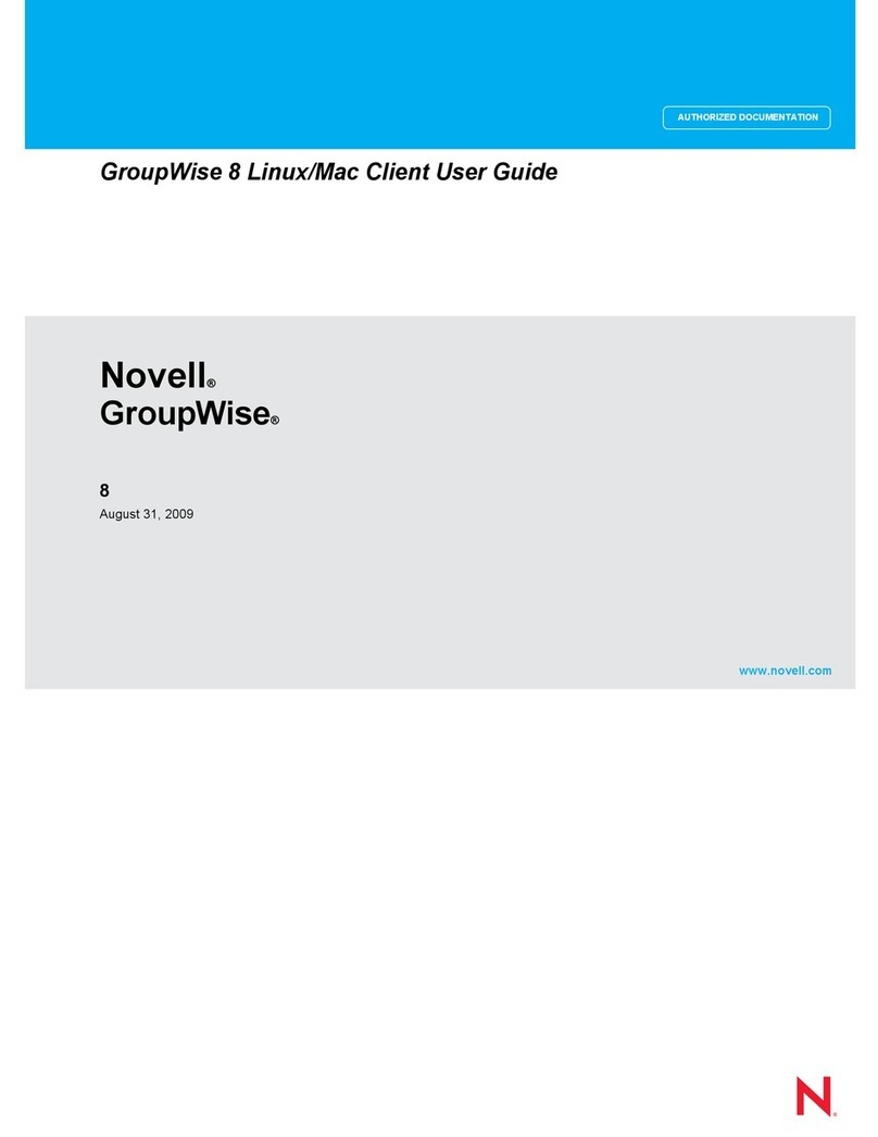 Novell GROUPWISE 8 - LINUX-MAC CLIENT User manual