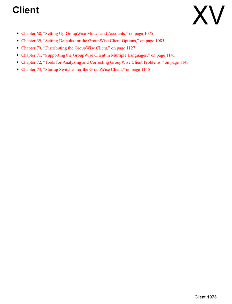 Novell GROUPWISE 8 - MONITOR User manual