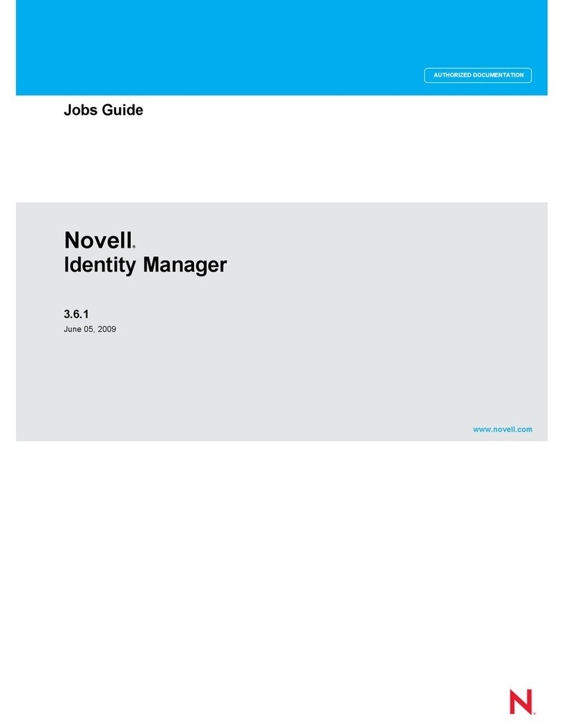 Novell IDENTITY MANAGER 3.6.1 - JOBS GUIDE User manual