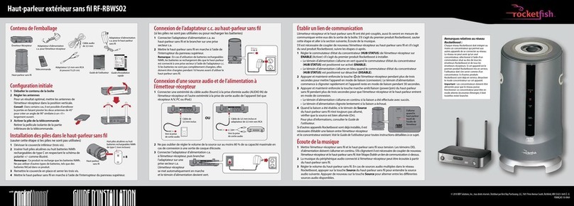 Rocket Fish RF-RBWS02 User manual