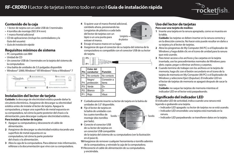 Rocket Fish RF-CRDRD Parts list manual