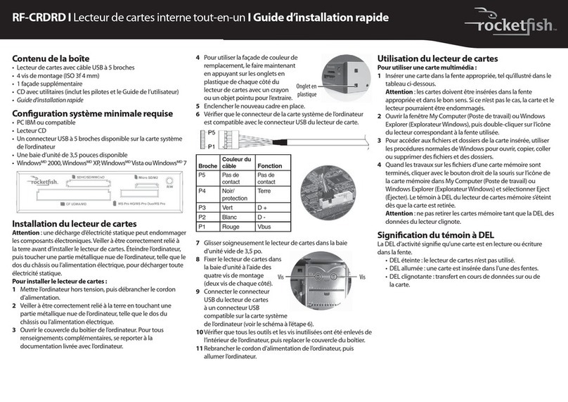 Rocket Fish RF-CRDRD Installation and operation manual