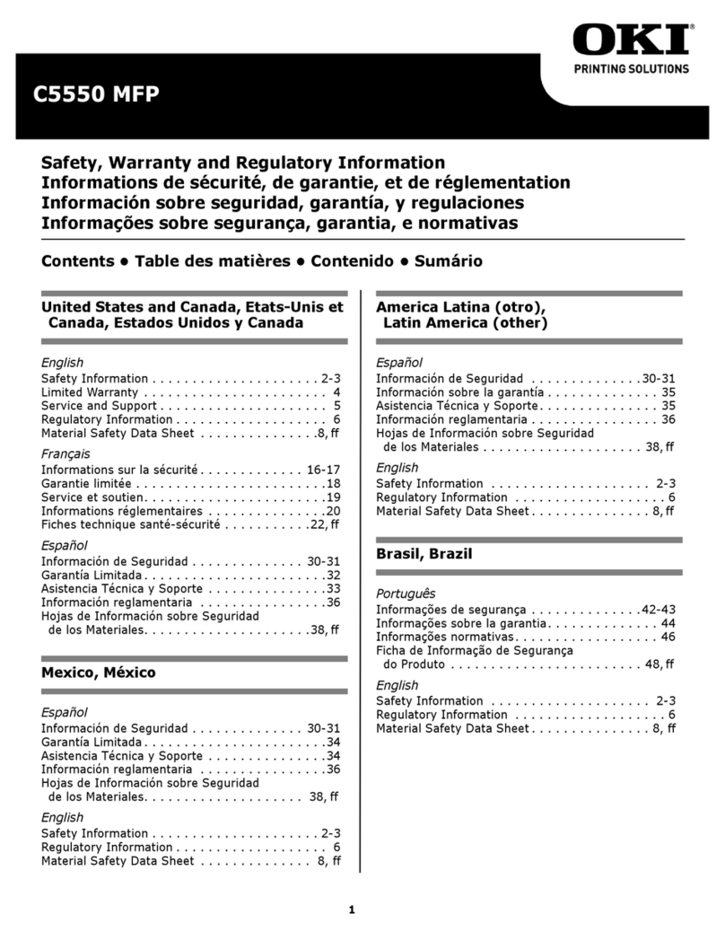 Oki C5550n MFP User manual