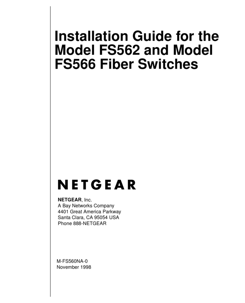 NETGEAR FS566 - Switch User manual