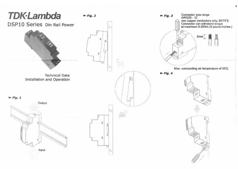 TDK-Lambda DSP10 Owner's manual