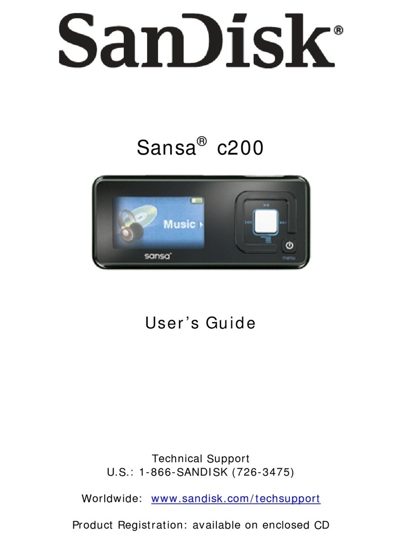 SanDisk SDMX72048 User manual