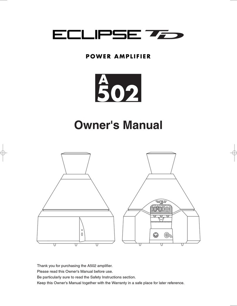 Eclipse TD A502 User manual