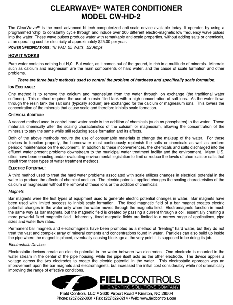 Field Controls 46302500 User manual