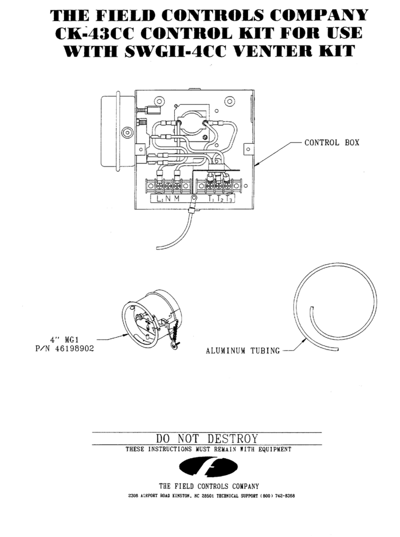 Field Controls SWGII-4CC User manual