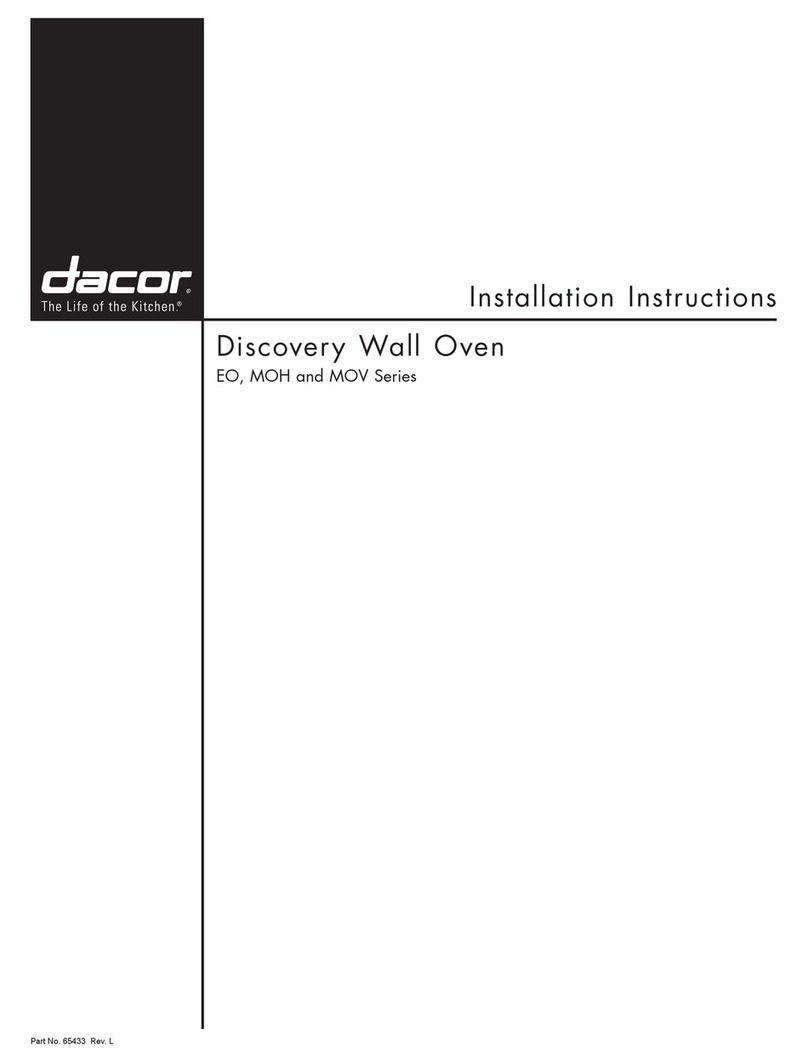 Dacor Discovery EO127 User manual