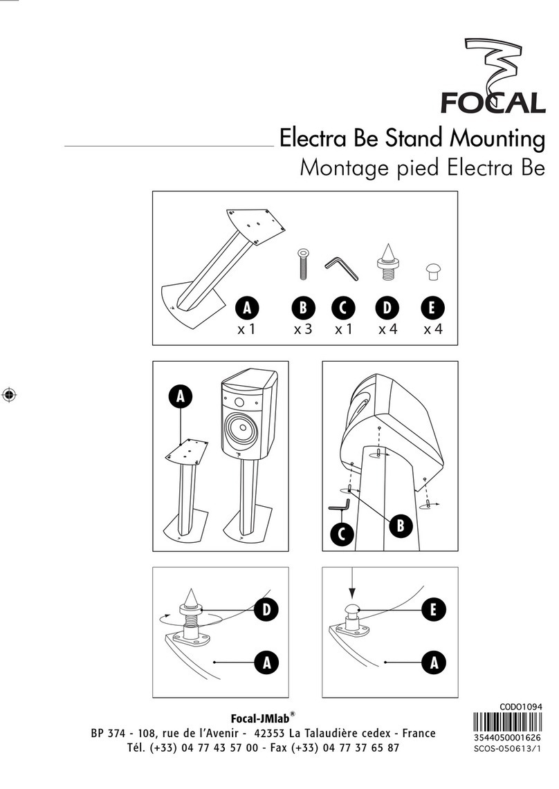 Focal Electra Be User manual