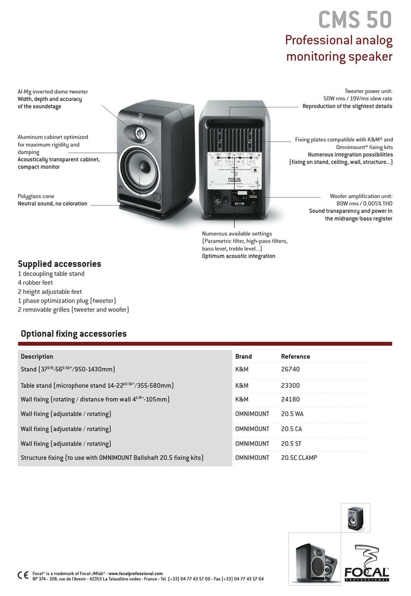 Focal CMS 50 - User manual Focal CMS 50 - User manual