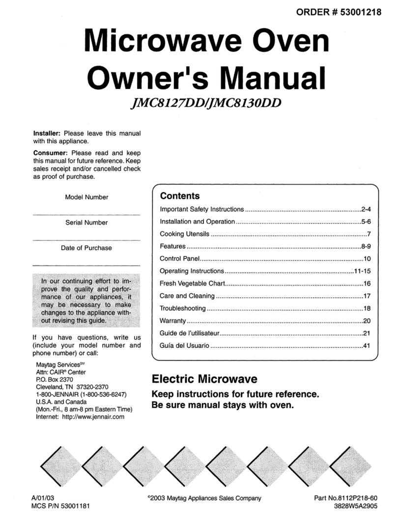 LG JMC8127DDS User manual
