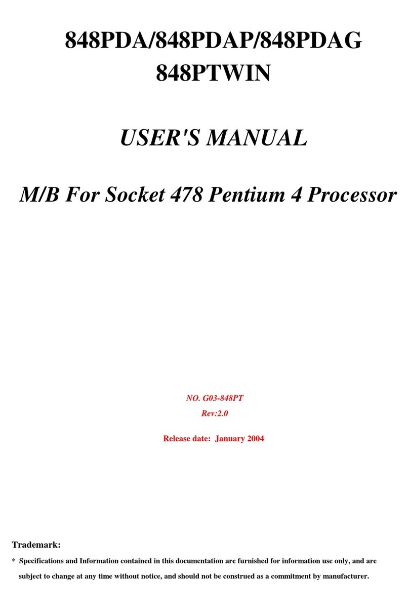 JETWAY 848PTR2A User manual