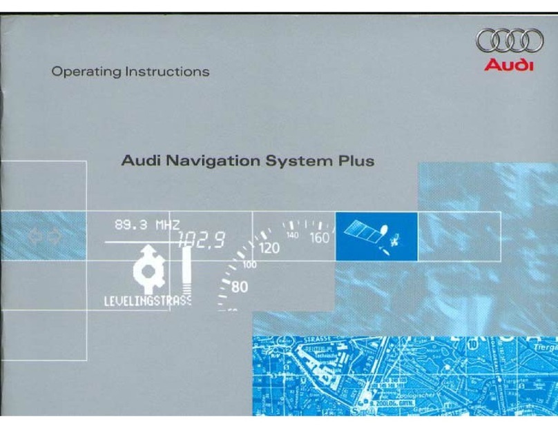 Audi NAVIGATION SYSTEM PLUS User manual