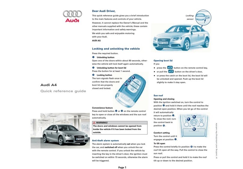 Audi A4 -  GUIDE 2008 User manual