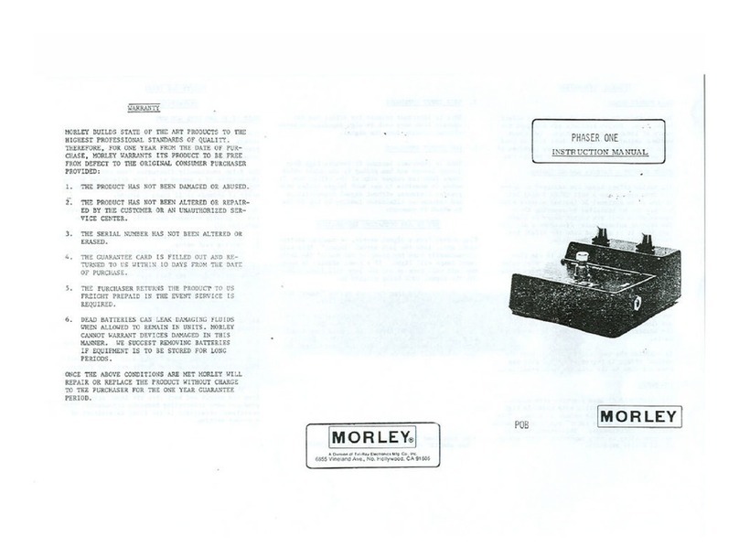 MORLEY POB1 User manual