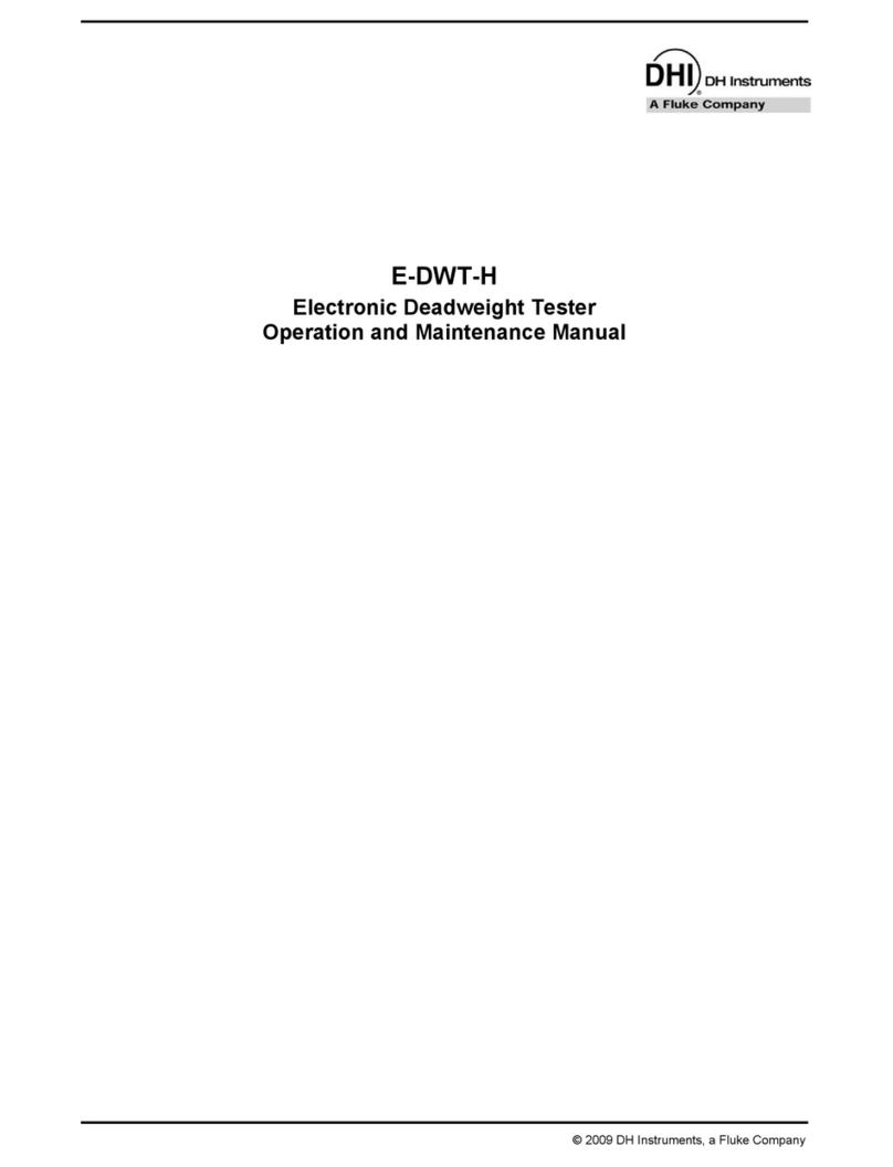 DH Instruments E-DWT-H User manual