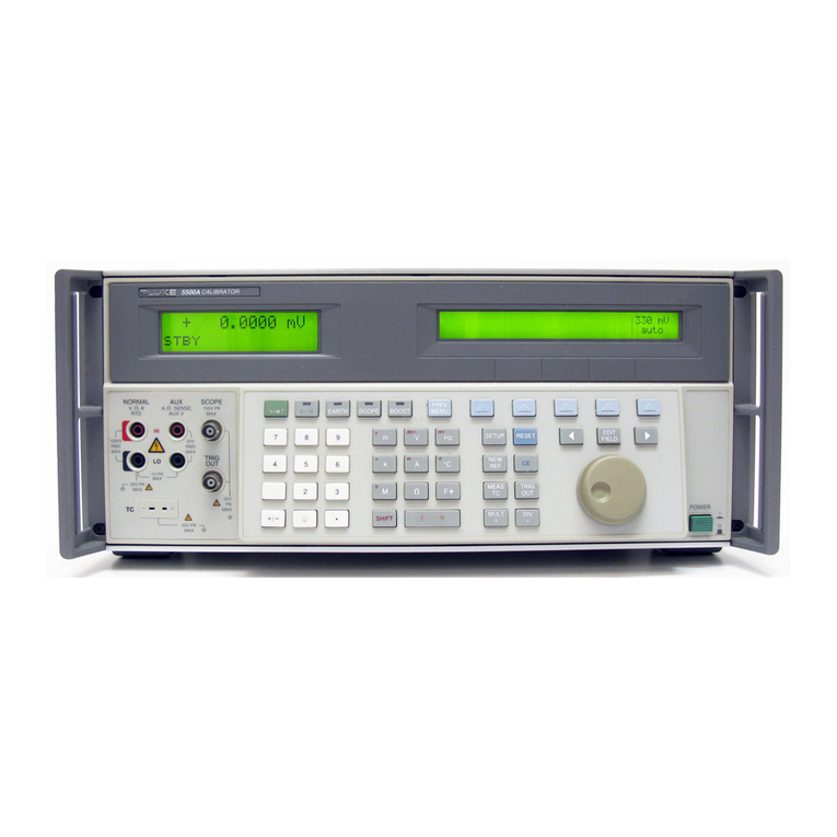 Fluke 5500A User manual
