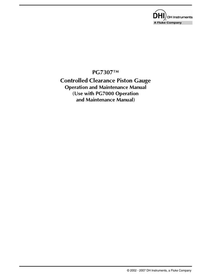 DH Instruments PG7307 User manual