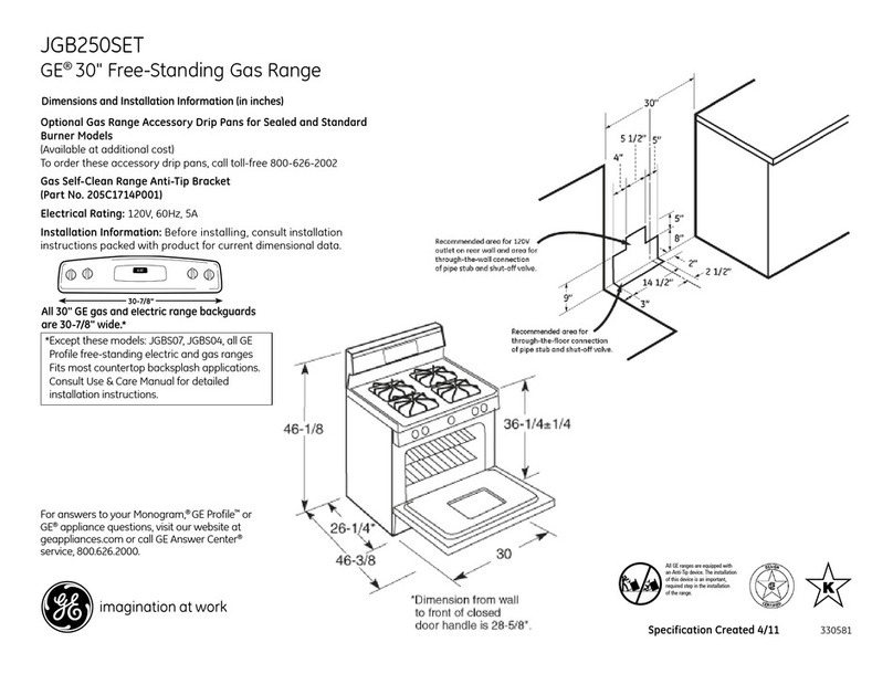GE JGB250SETSS Manual