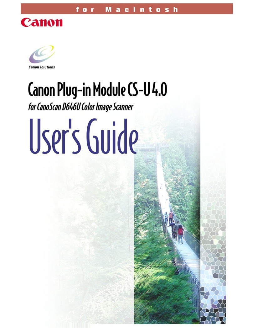 Canon CanoScan D646U User manual