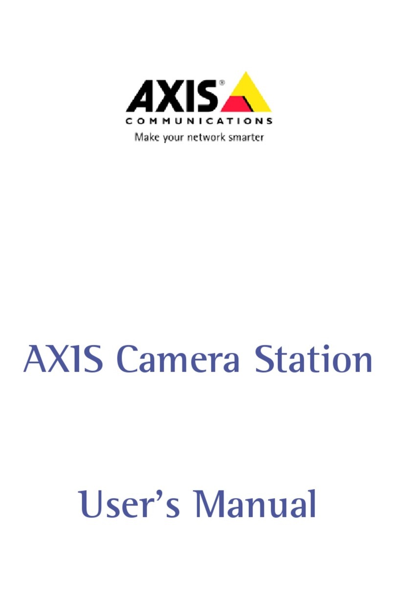 Axis Camera Station User manual