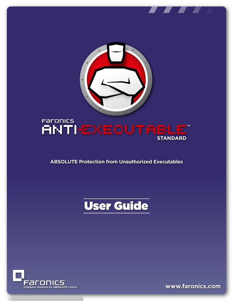 FARONICS ANTI-EXECUTABLE STANDARD User manual