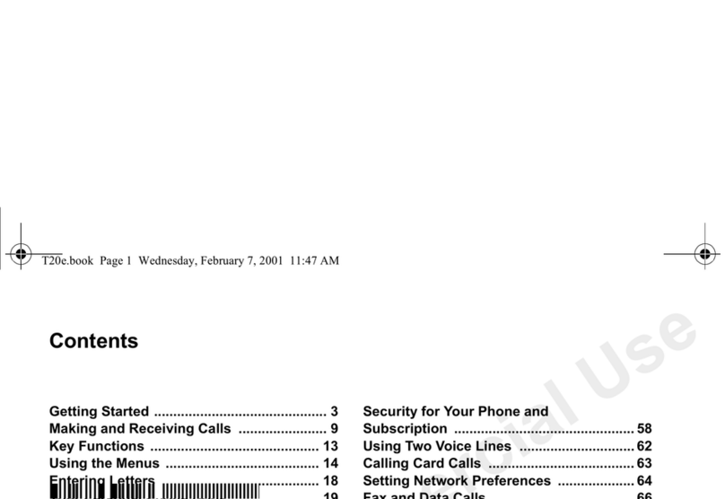 Ericsson T20E User manual