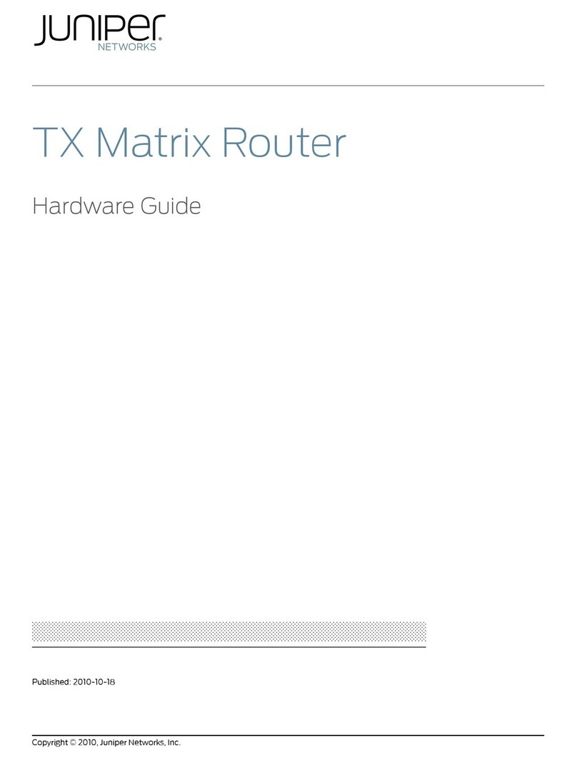 Juniper TX MATRIX Installation instructions