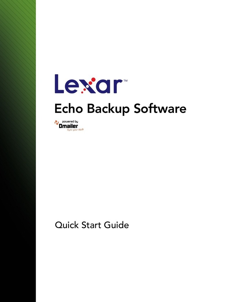 Lexar ECHO BACKUP User manual Lexar ECHO BACKUP User manual